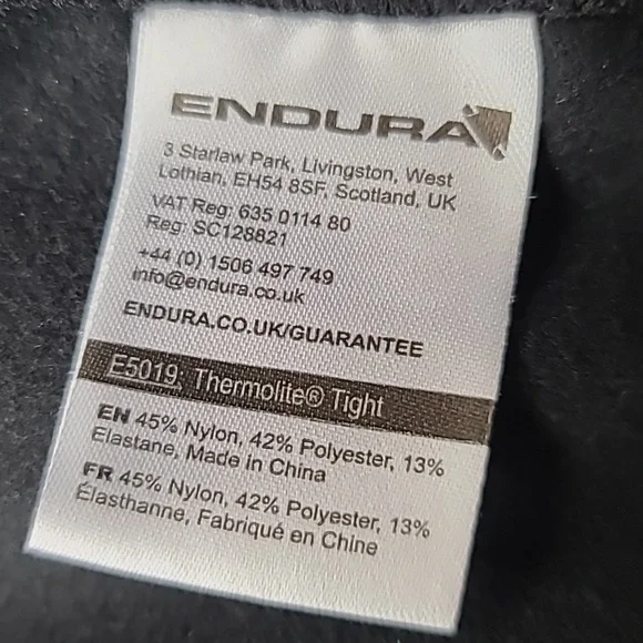 Endura Black Cycling Tights - Picture 2 of 5
